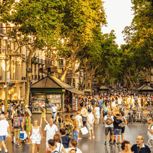 Rambla People Barcelona